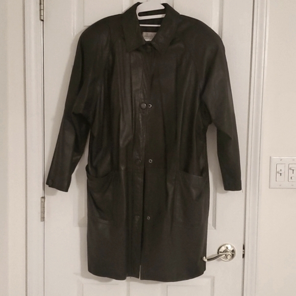 Greg Adams Genuine Leather Coat Women's